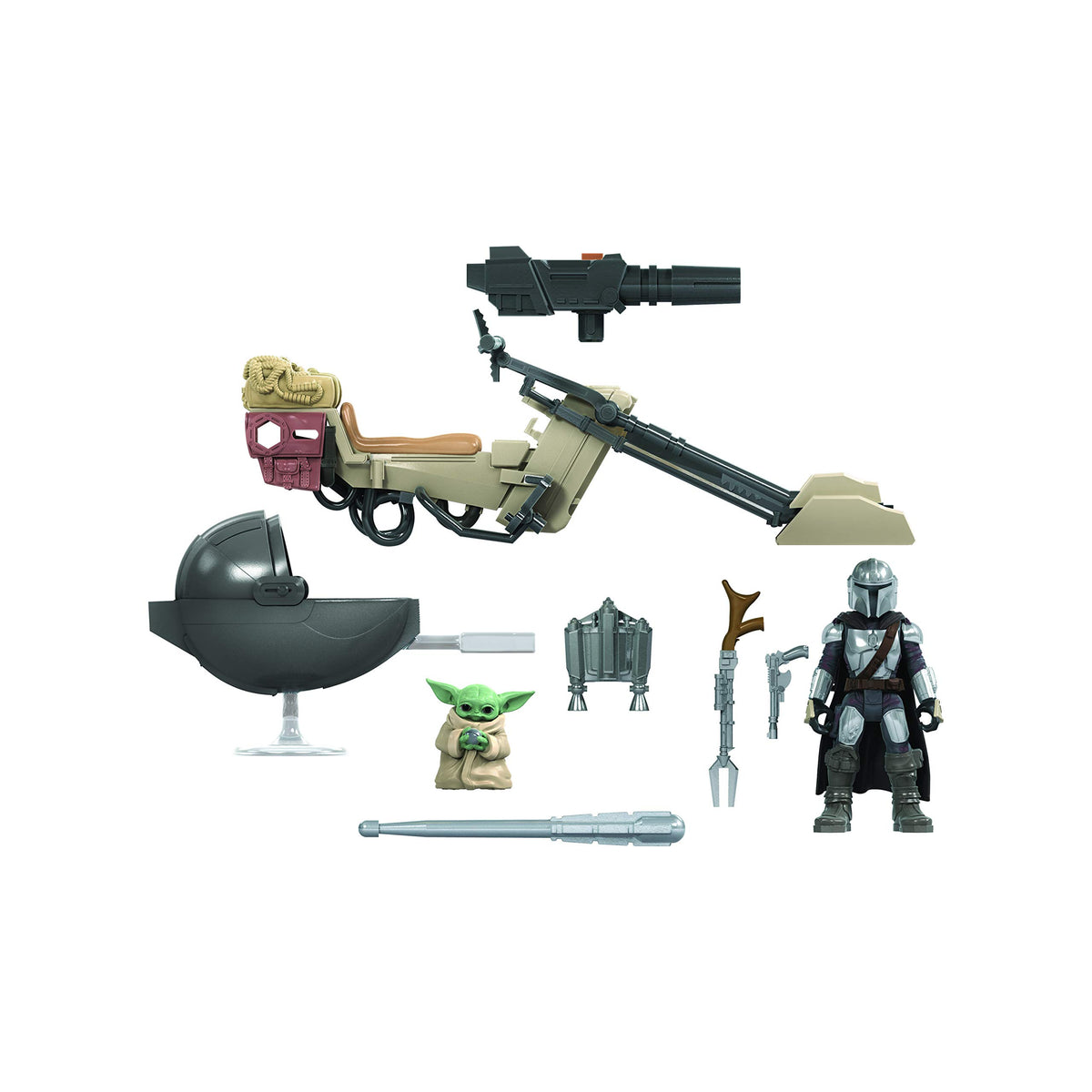 Star Wars Mission Fleet Mandalorian figure ready for imaginative battle play.