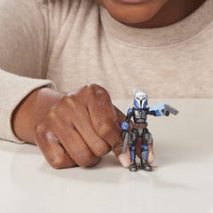 STAR WARS Mission Fleet Mandalorian figure ready for dynamic space combat play.