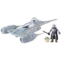 STAR WARS Mission Fleet Mandalorian in cockpit enables immersive space play.
