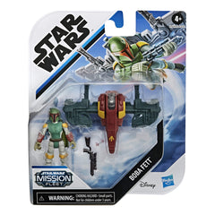 Star Wars Mission Fleet Slave I jetpack accessory display for authentic bounty hunter action.