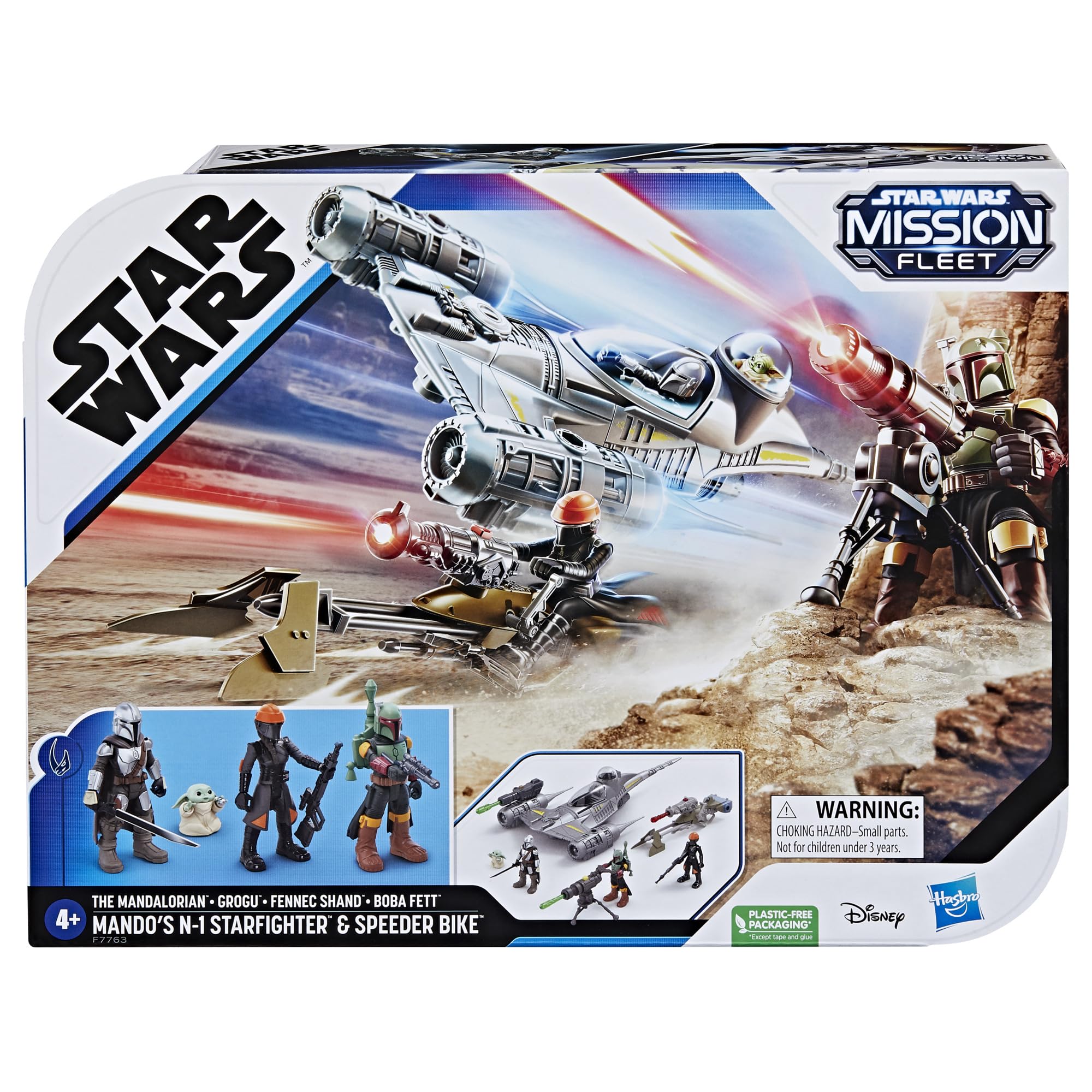 STAR WARS Mission Fleet speeder bike hero pose for fast-paced missions