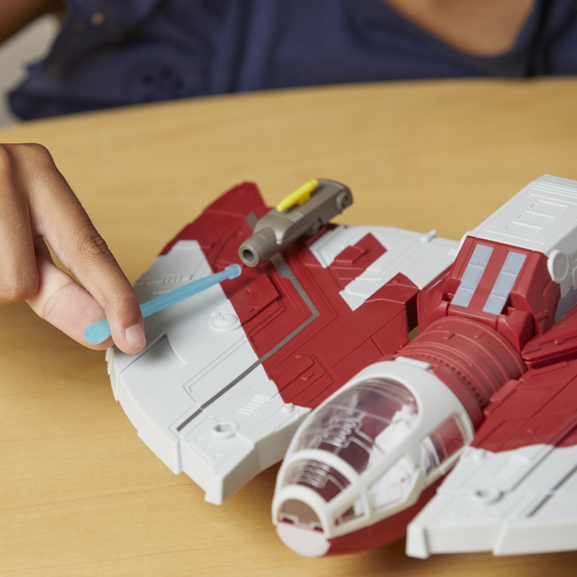 STAR WARS Mission Fleet shuttle includes projectiles and launchers for action play.