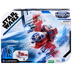 STAR WARS Mission Fleet T-6 Jedi Shuttle wings demonstrate repositionable action for dynamic poses.