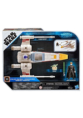 STAR WARS Mission Fleet X-wing cockpit opens for action-ready figures.