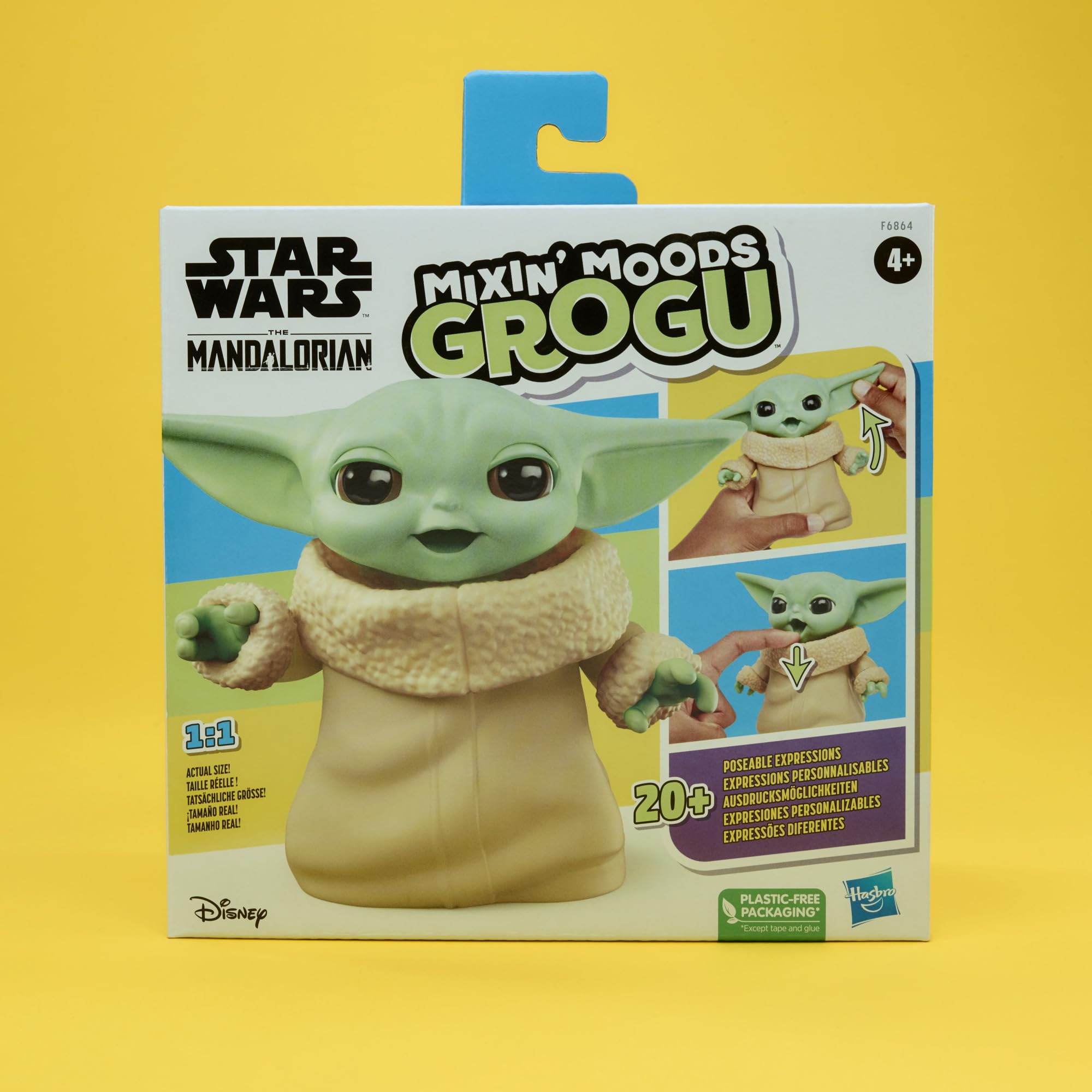 Grogu shows 20 plus expressions for imaginative storytelling