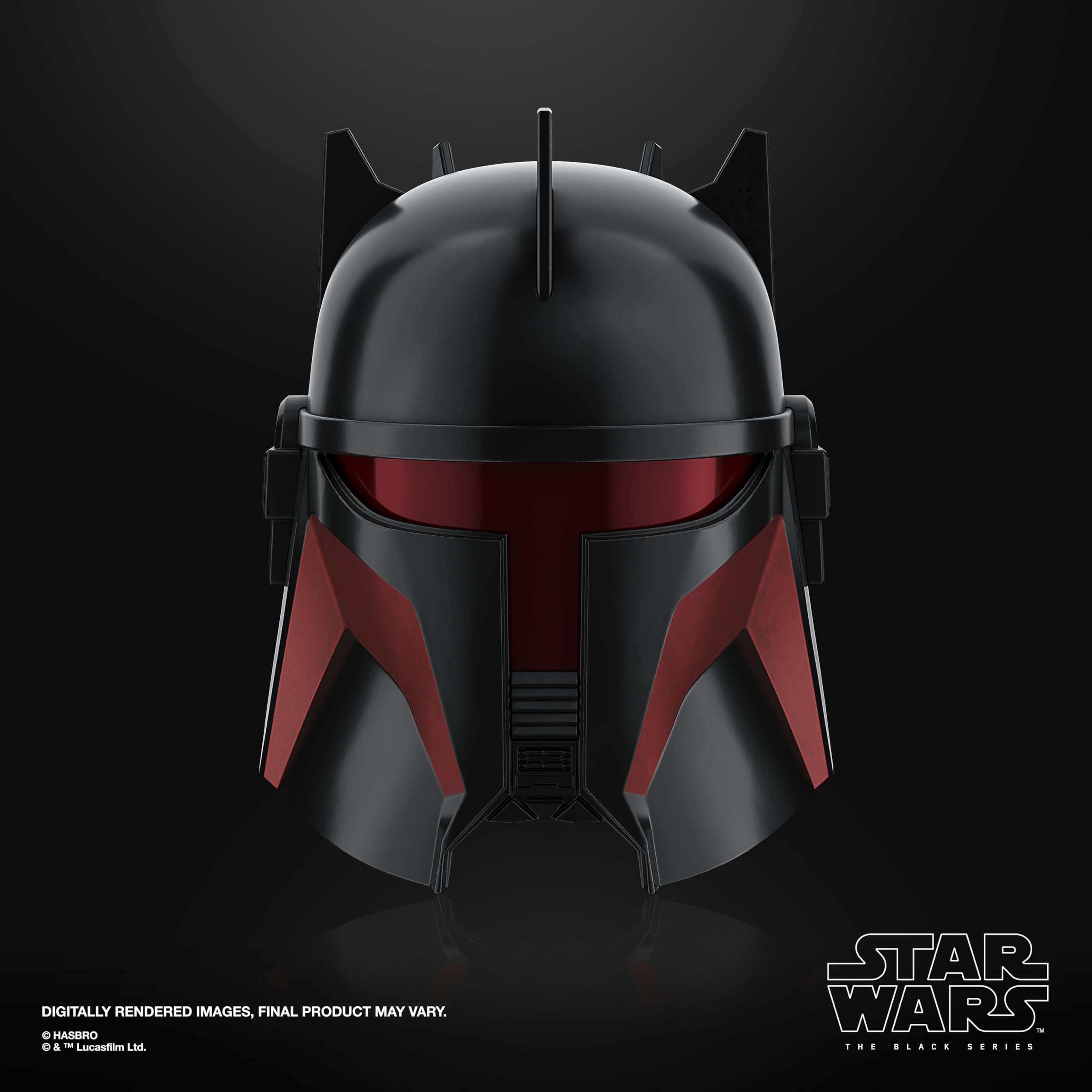 STAR WARS Moff Gideon helmet horn-like deco inspired by Darksaber era.