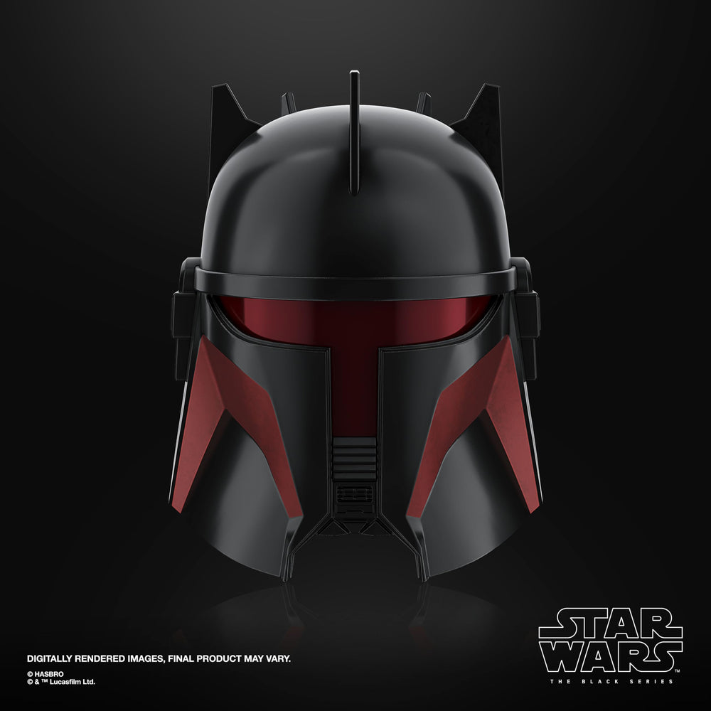 STAR WARS Moff Gideon helmet horn-like deco inspired by Darksaber era.