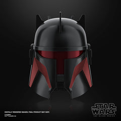 STAR WARS Moff Gideon helmet horn-like deco inspired by Darksaber era.