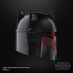 STAR WARS Moff Gideon helmet display mode ready for shelves.