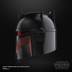 STAR WARS Moff Gideon helmet visor LED highlighting the epic glow.