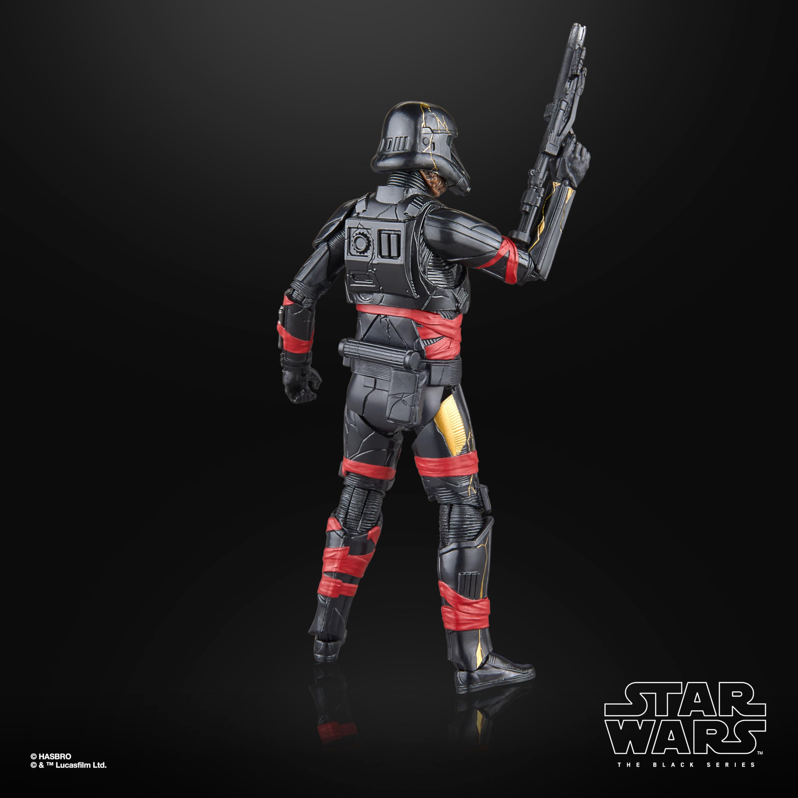 STAR WARS Night Trooper action-posing flexibility for storytelling displays