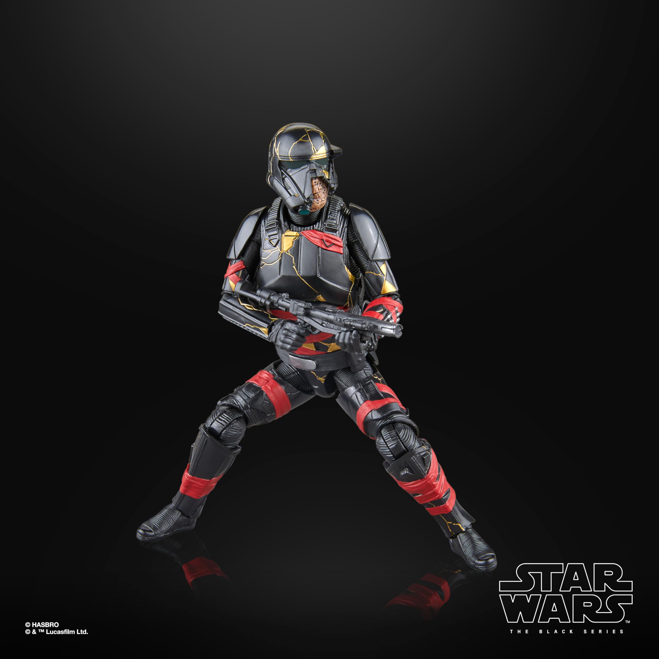 STAR WARS Night Trooper window-box-packaging highlights character art on shelf