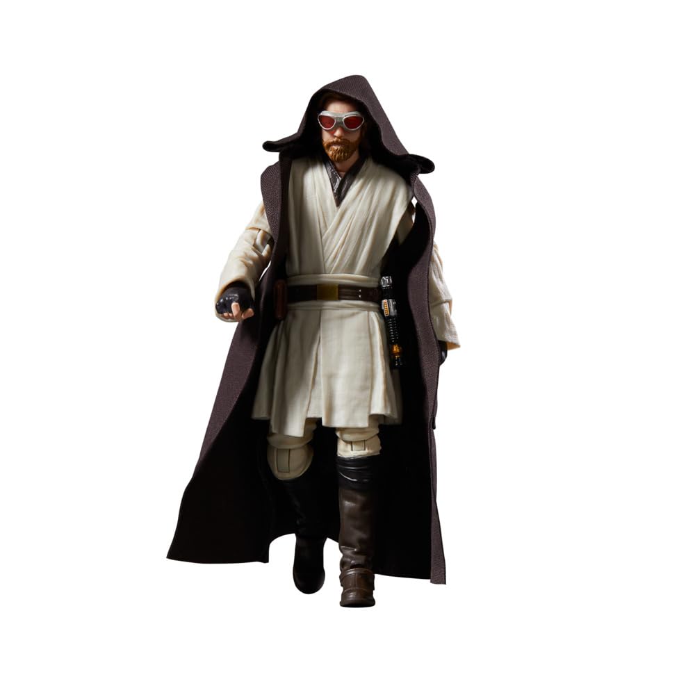 Star Wars Obi-Wan Kenobi Black Series figure on display stand ideal for shelves