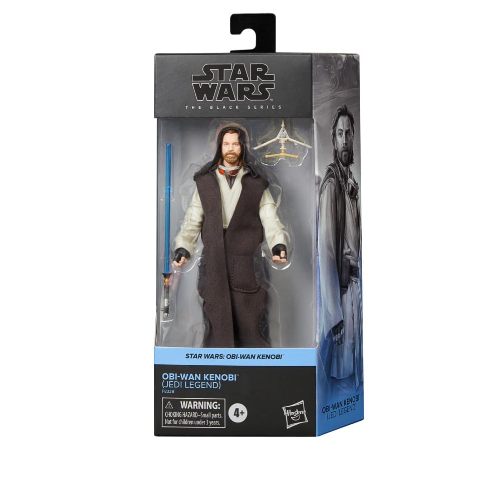 Star Wars Obi-Wan Kenobi Black Series figure front view for display and collection