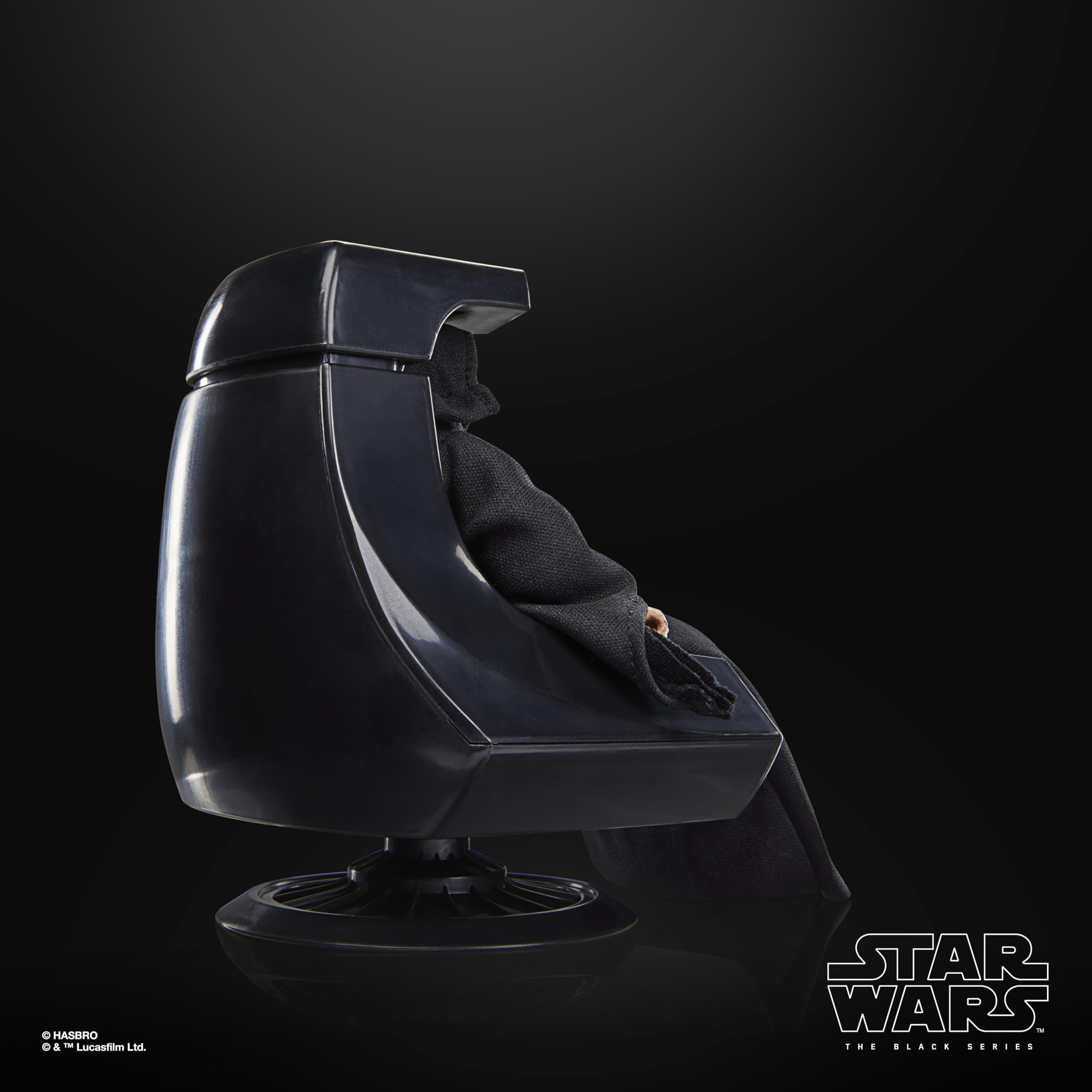 Star Wars Palpatine 6-inch close-up emphasizes premium deco and likeness for fans.
