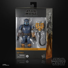 STAR WARS Paz Vizsla deluxe figure back view showing deco and detail