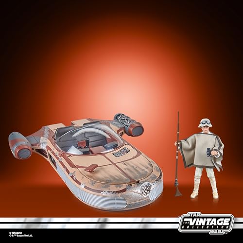 Premium landspeeder deco adds depth to your Star Wars display.
