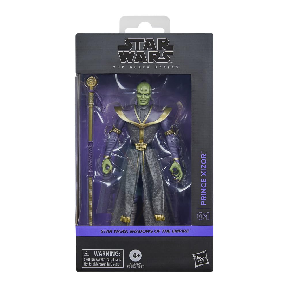 STAR WARS Prince Xizor with staff accessory for storytelling scenes.