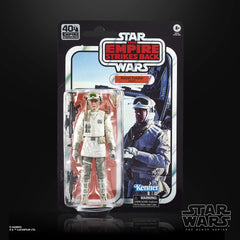 STAR WARS The Black Series Hoth rebel soldier figure on a collectible shelf.
