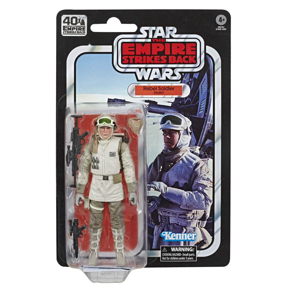STAR WARS Rebel Soldier (Hoth) figure front view highlighting premium articulation.