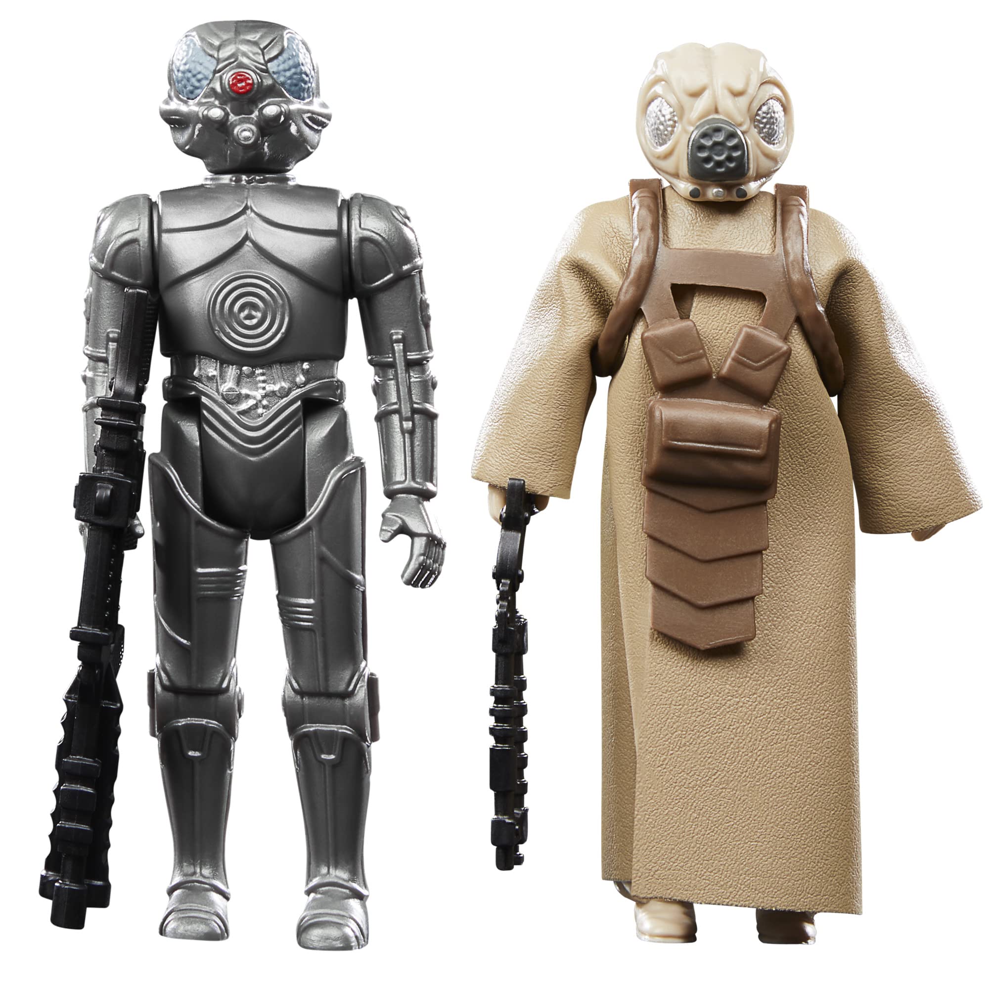 STAR WARS Retro Collection 4-LOM & Zuckuss front view figure for display and collection