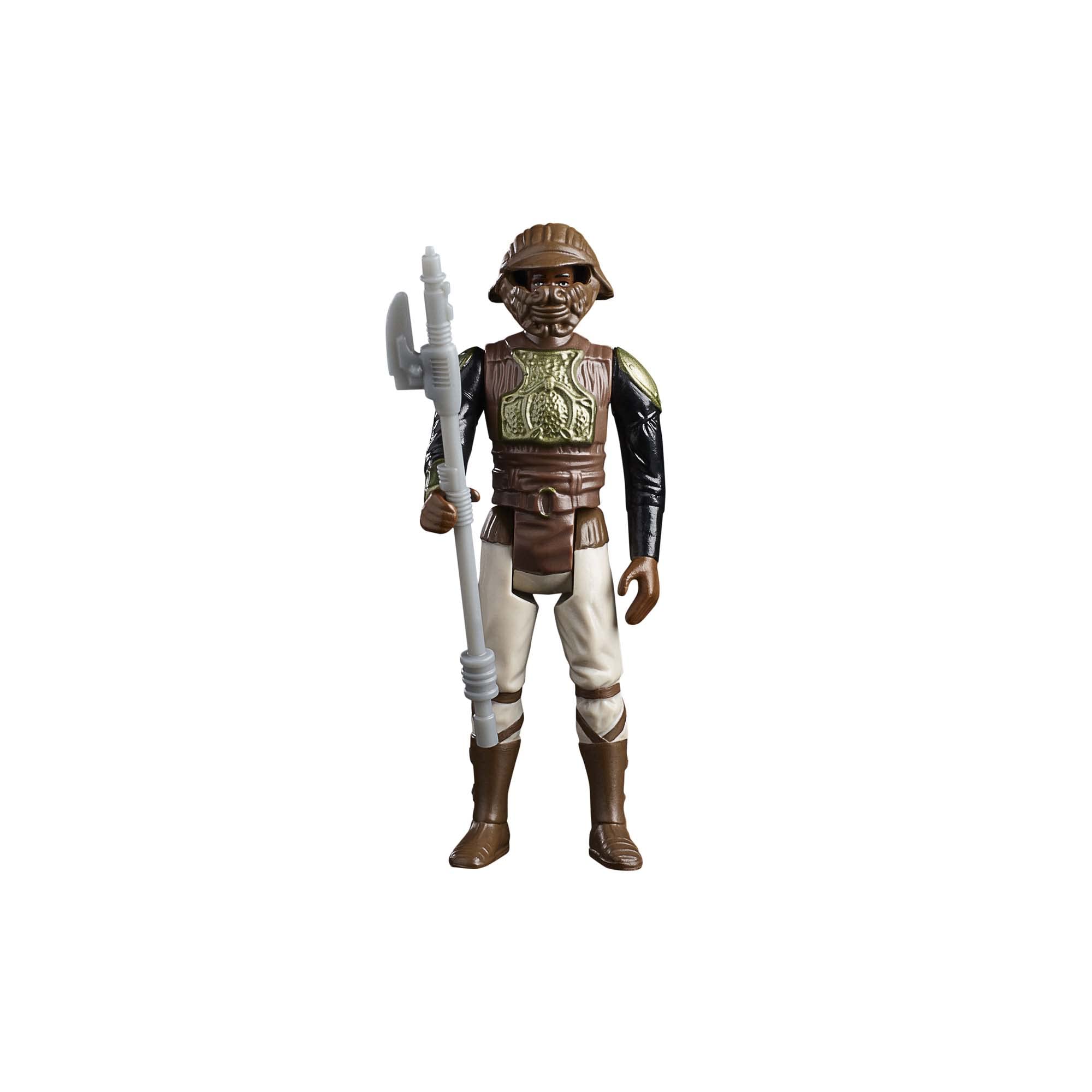 STAR WARS Retro Collection Lando Skiff Guard figure ideal for nostalgic display and dynamic posing.
