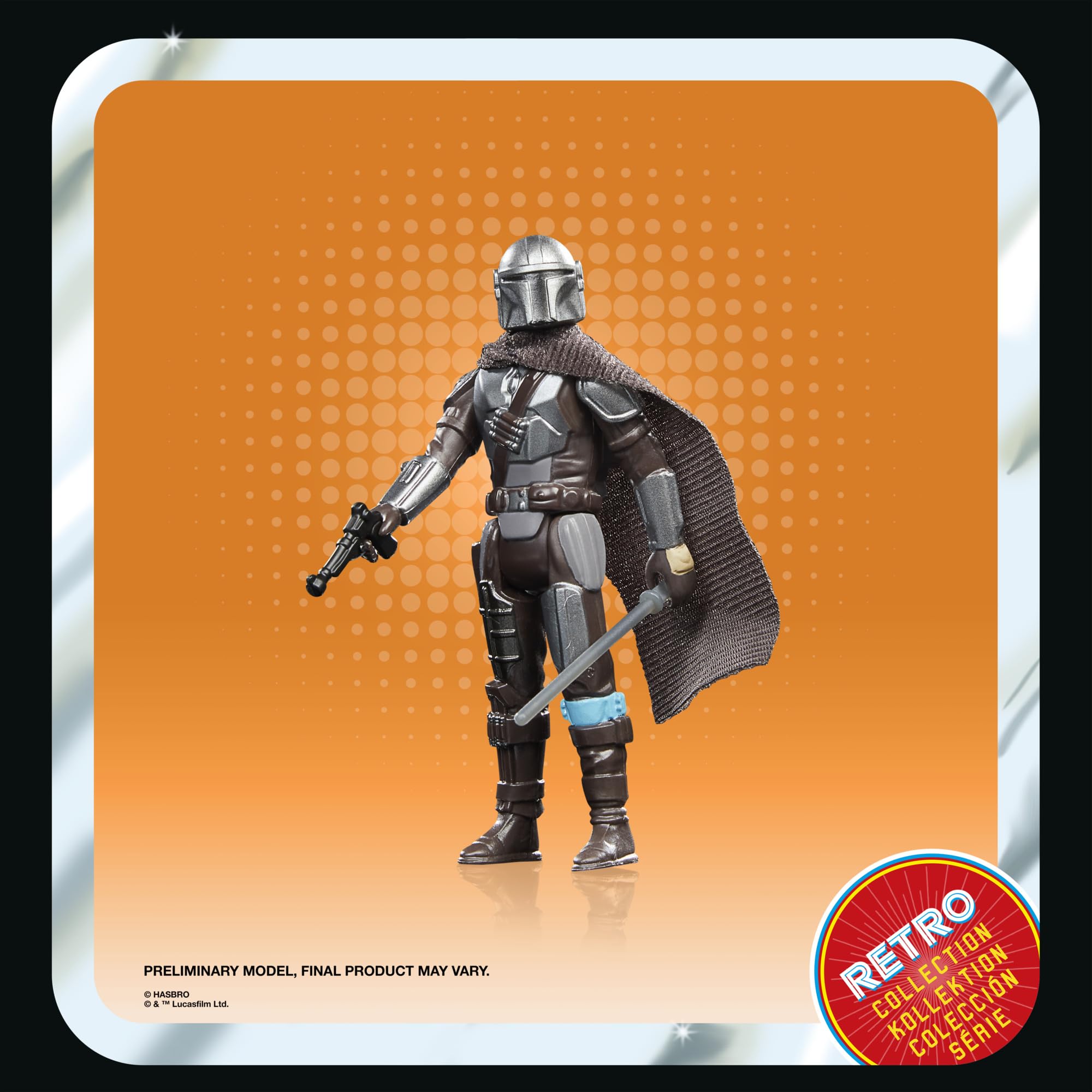 STAR WARS Mandalorian figure articulation enables dynamic posing for action-ready displays.
