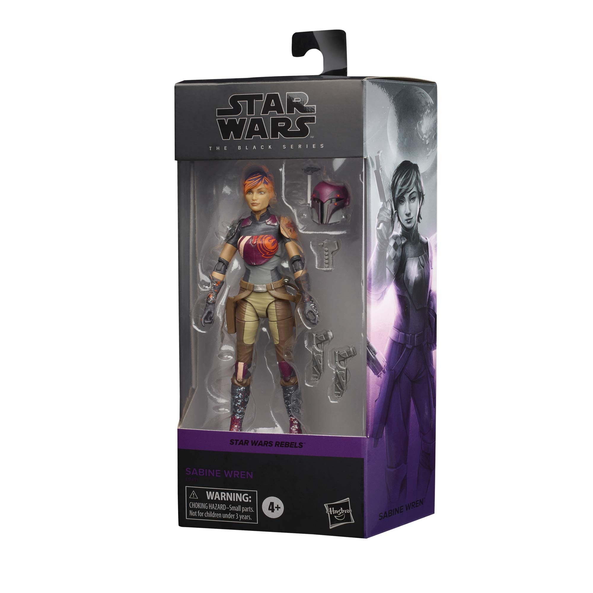 Star Wars Sabine Wren 6-inch figure with dynamic articulation pose for action scenes