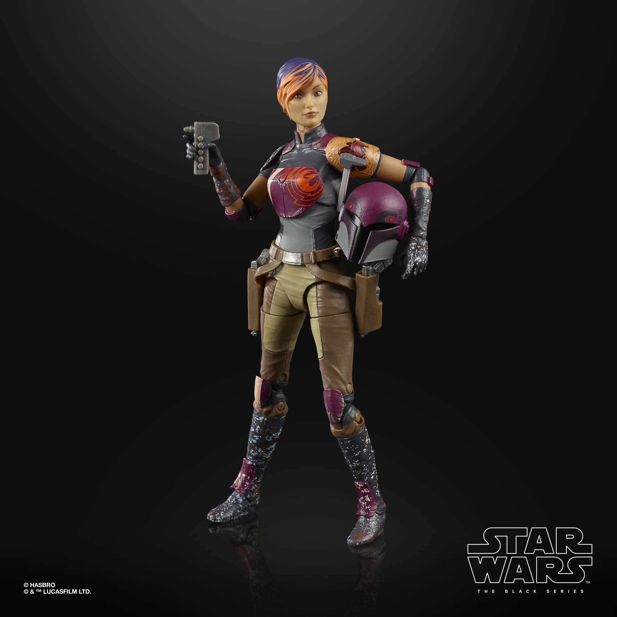 Star Wars Sabine Wren 6-inch figure packaging image for product recognition