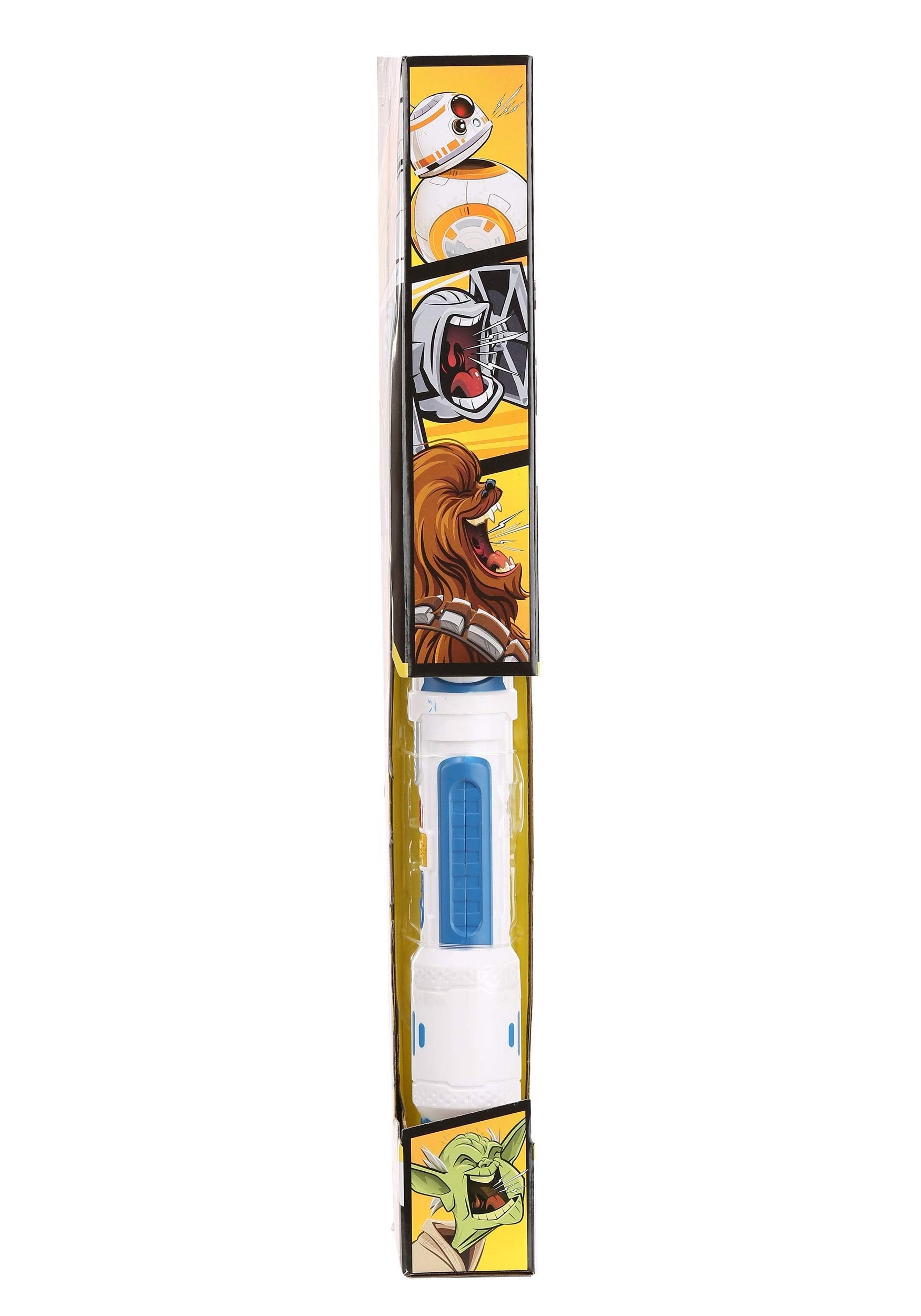 STAR WARS Scream Saber packaging and accessories shown for easy setup
