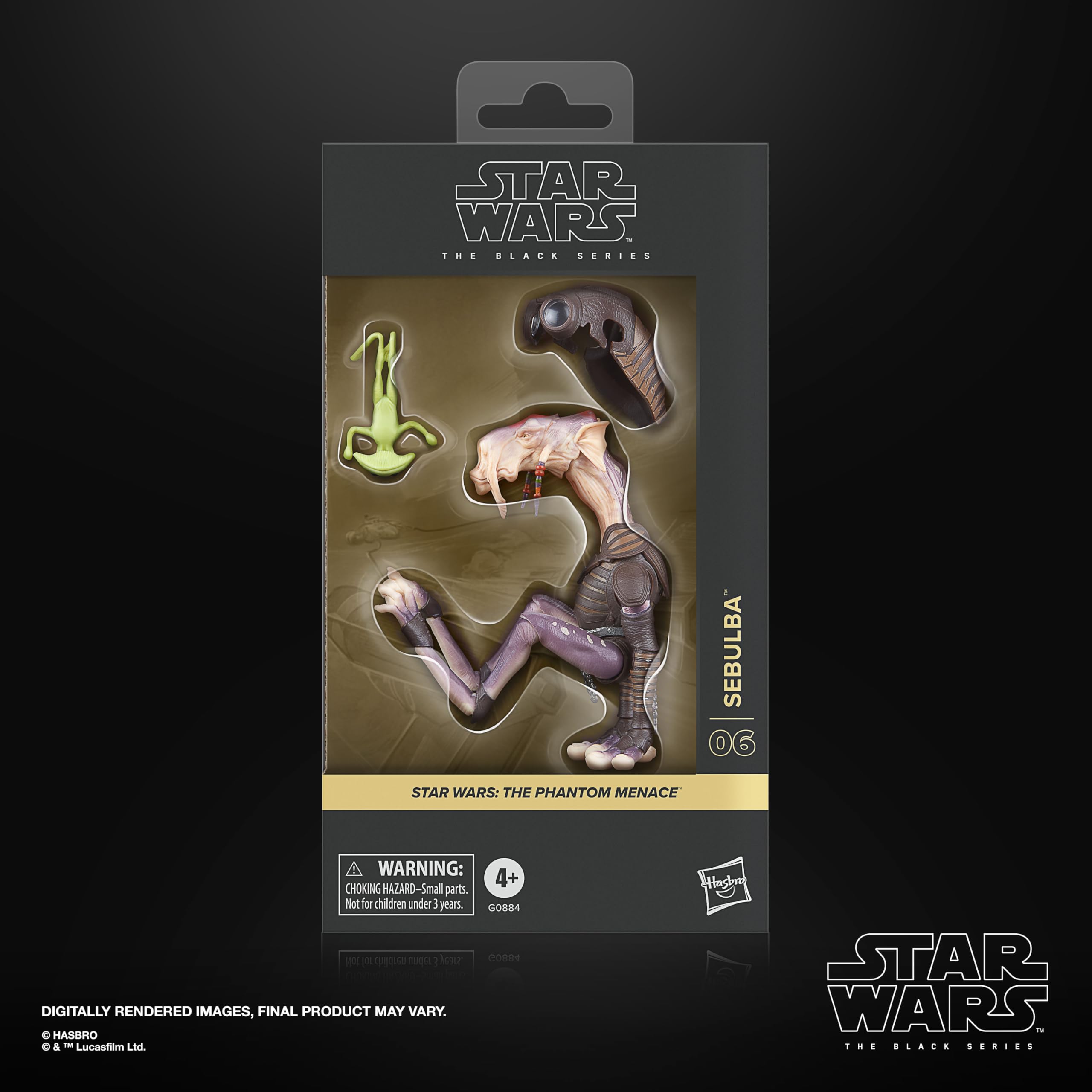 STAR WARS Sebulba articulated figure showing dynamic pose options for display.