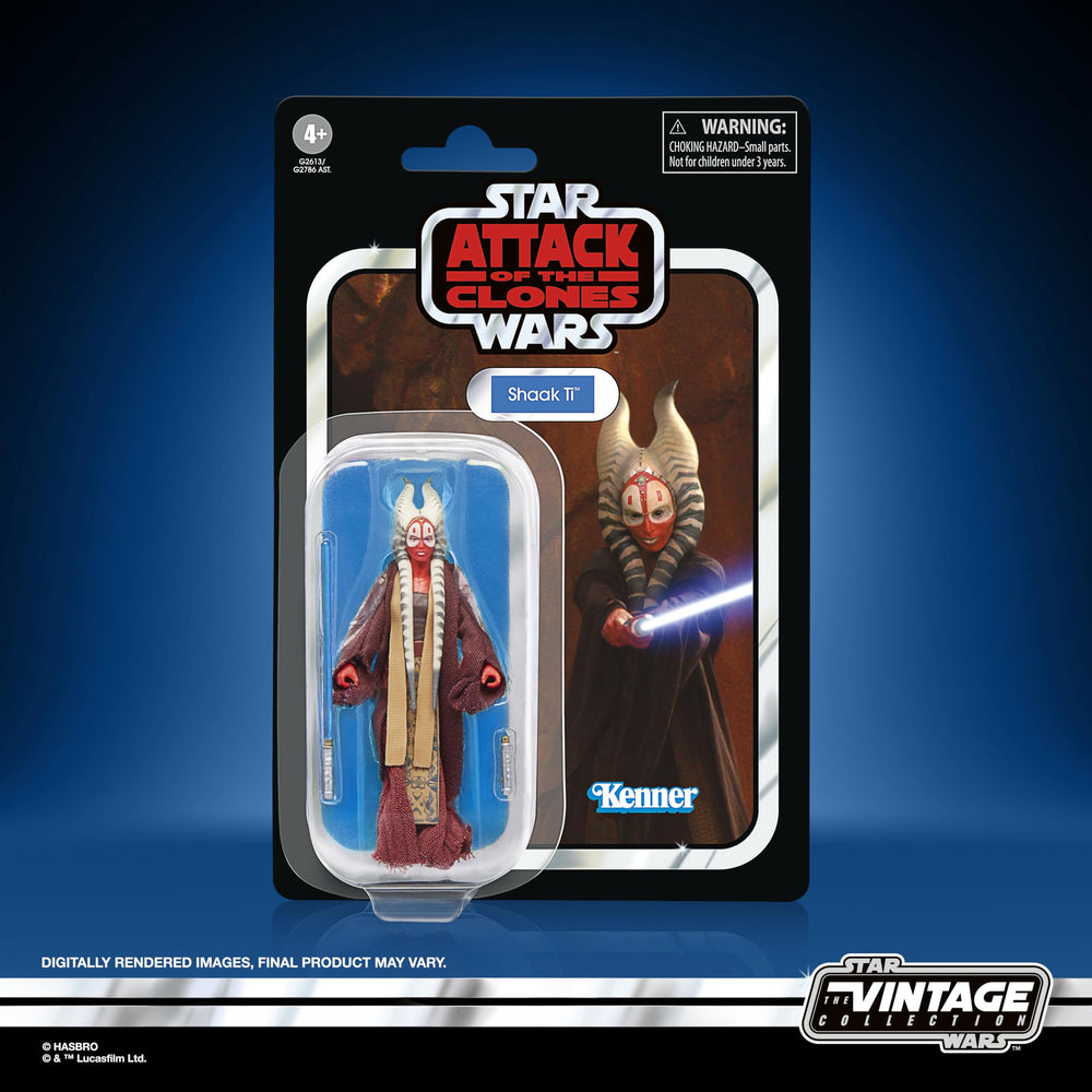 Star Wars Shaak Ti articulation points enable dynamic posing in display.