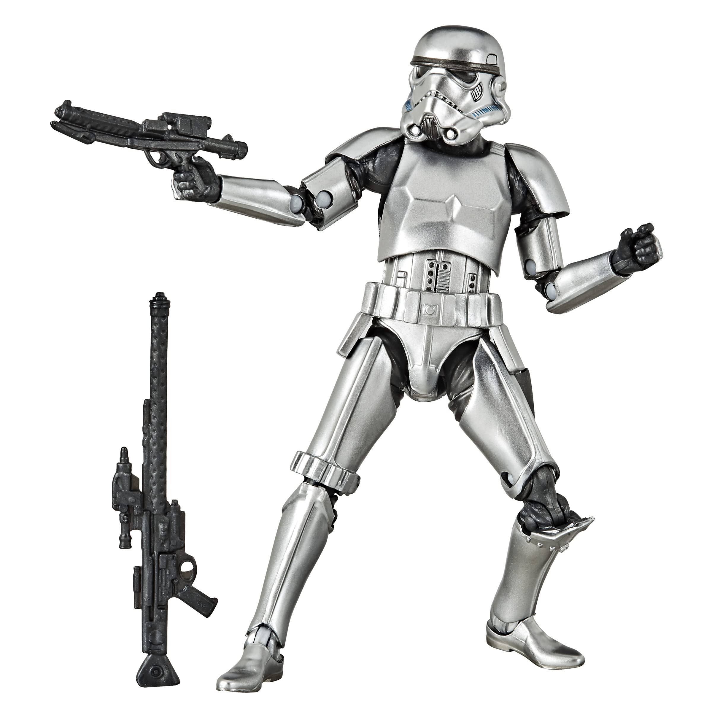 Star Wars SW BL Carbon 2nd Metallic Stormtrooper front view shows a premium display piece.