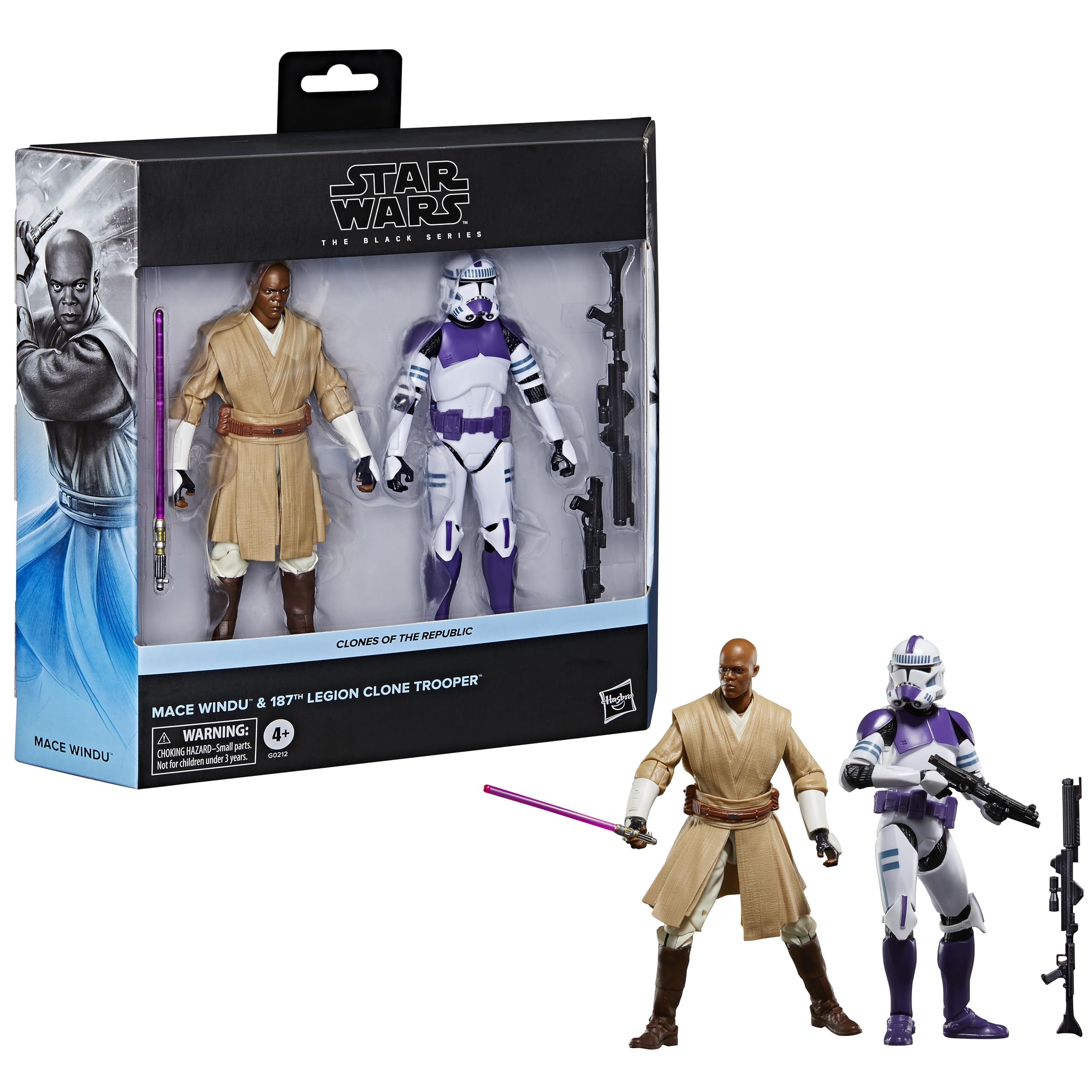 STAR WARS The Black Series 187th Legion Clone Trooper blaster detail for dynamic poses.