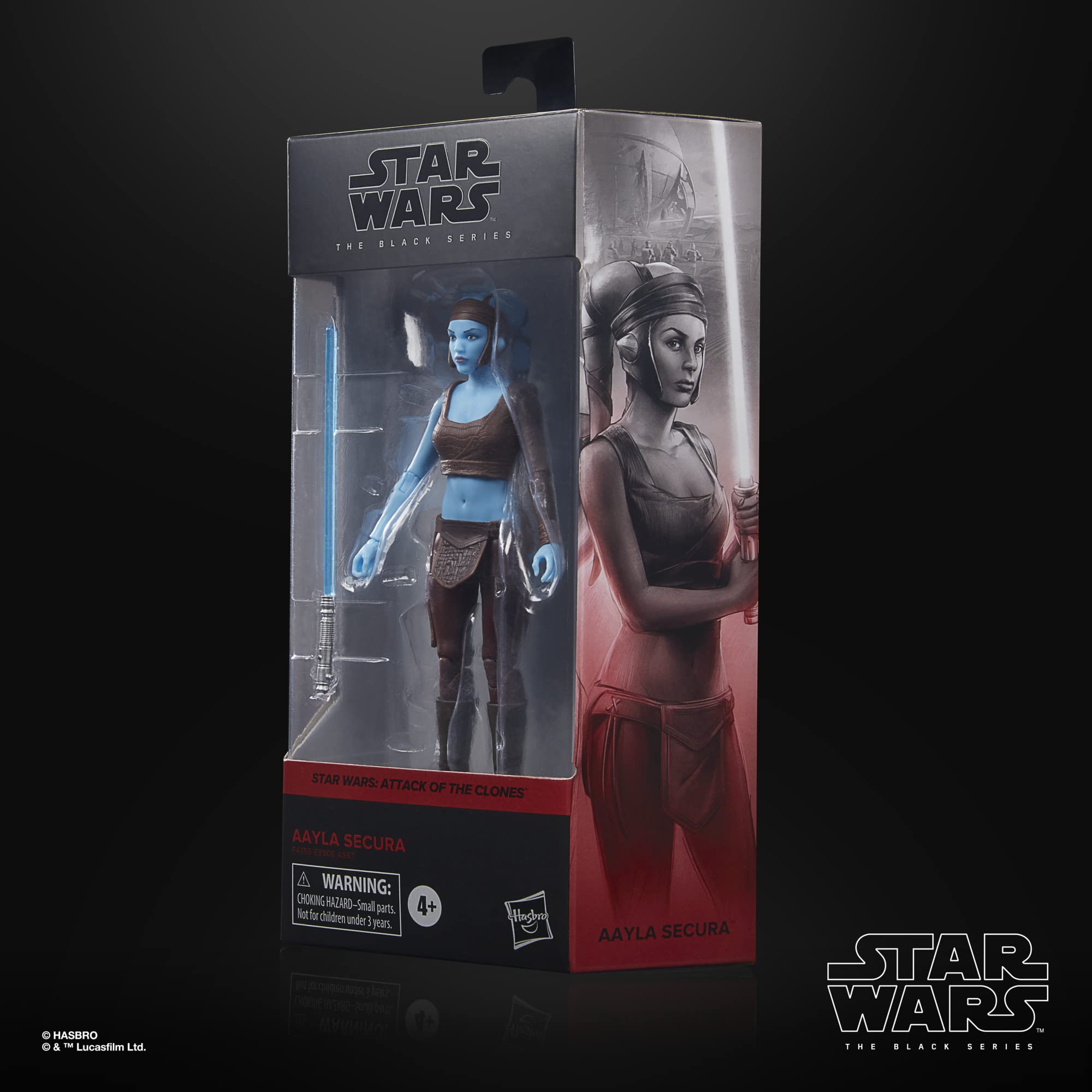 Aayla Secura from Attack of the Clones in 6-inch Black Series for movie-inspired play.