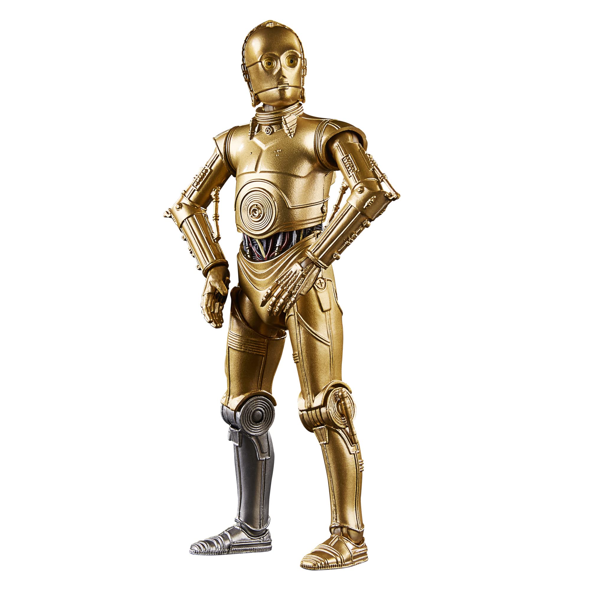 Star Wars The Black Series C-3PO front view with premium deco