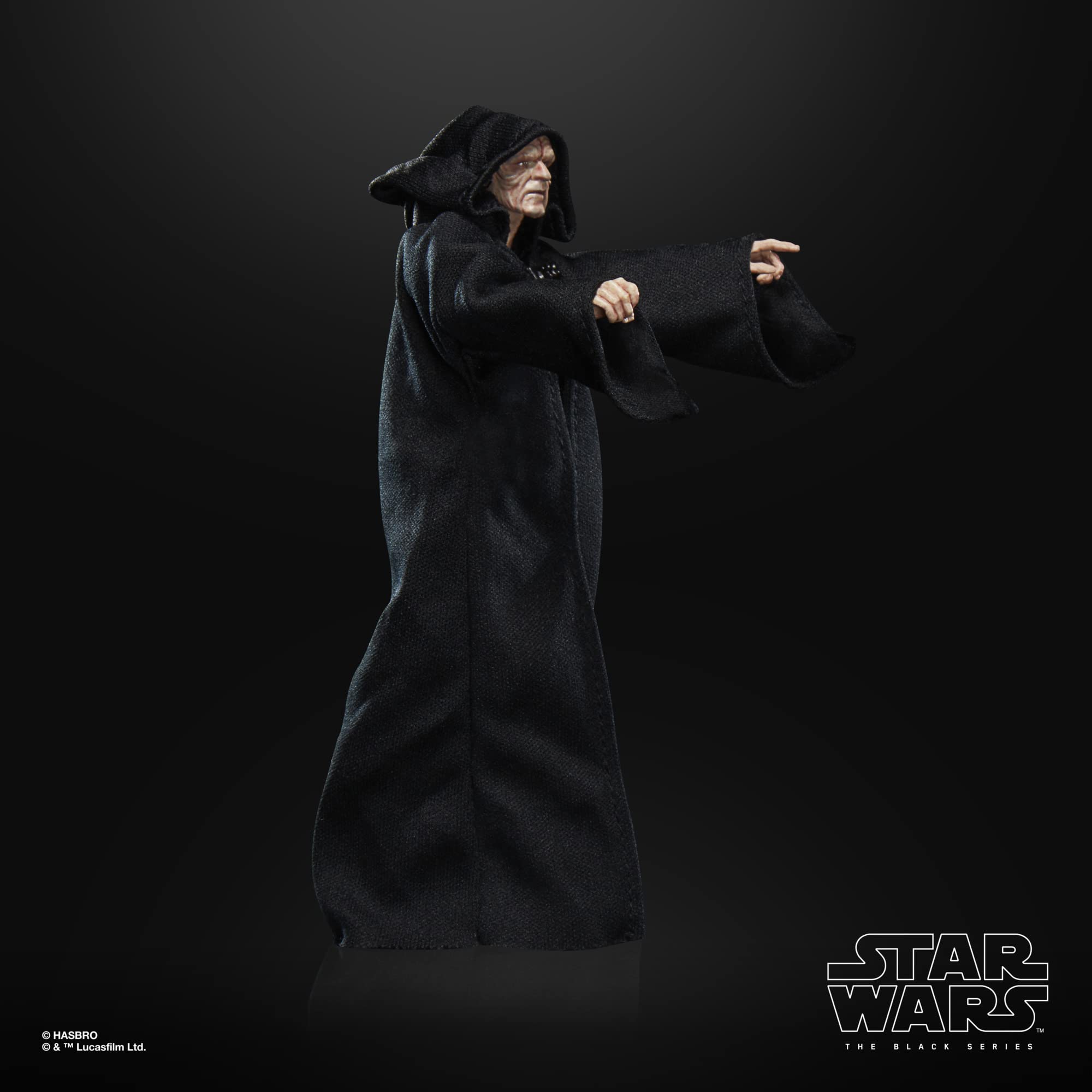 STAR WARS The Black Series Archive Emperor Palpatine figure articulation and limbs detail