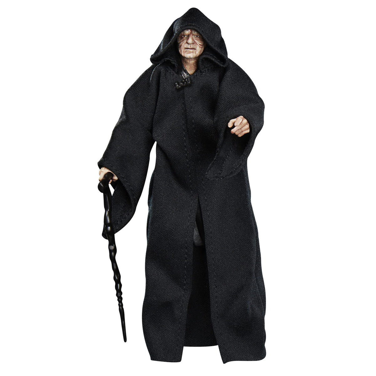 STAR WARS The Black Series Archive Emperor Palpatine figure, front view, ideal for display