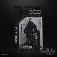 STAR WARS The Black Series Archive Emperor Palpatine figure, pose option for dynamic scenes