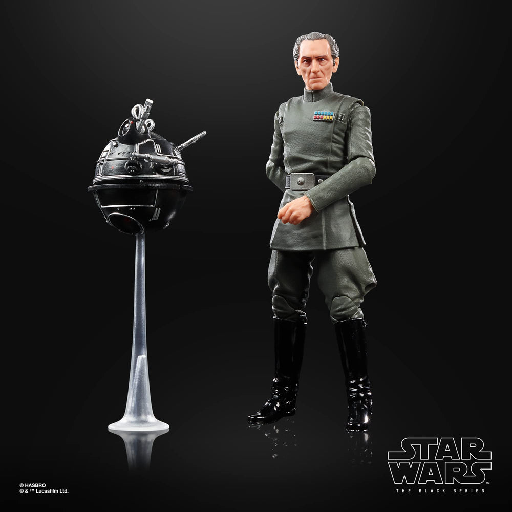 Close-up detail of premium deco and sculpt on Grand Moff Tarkin