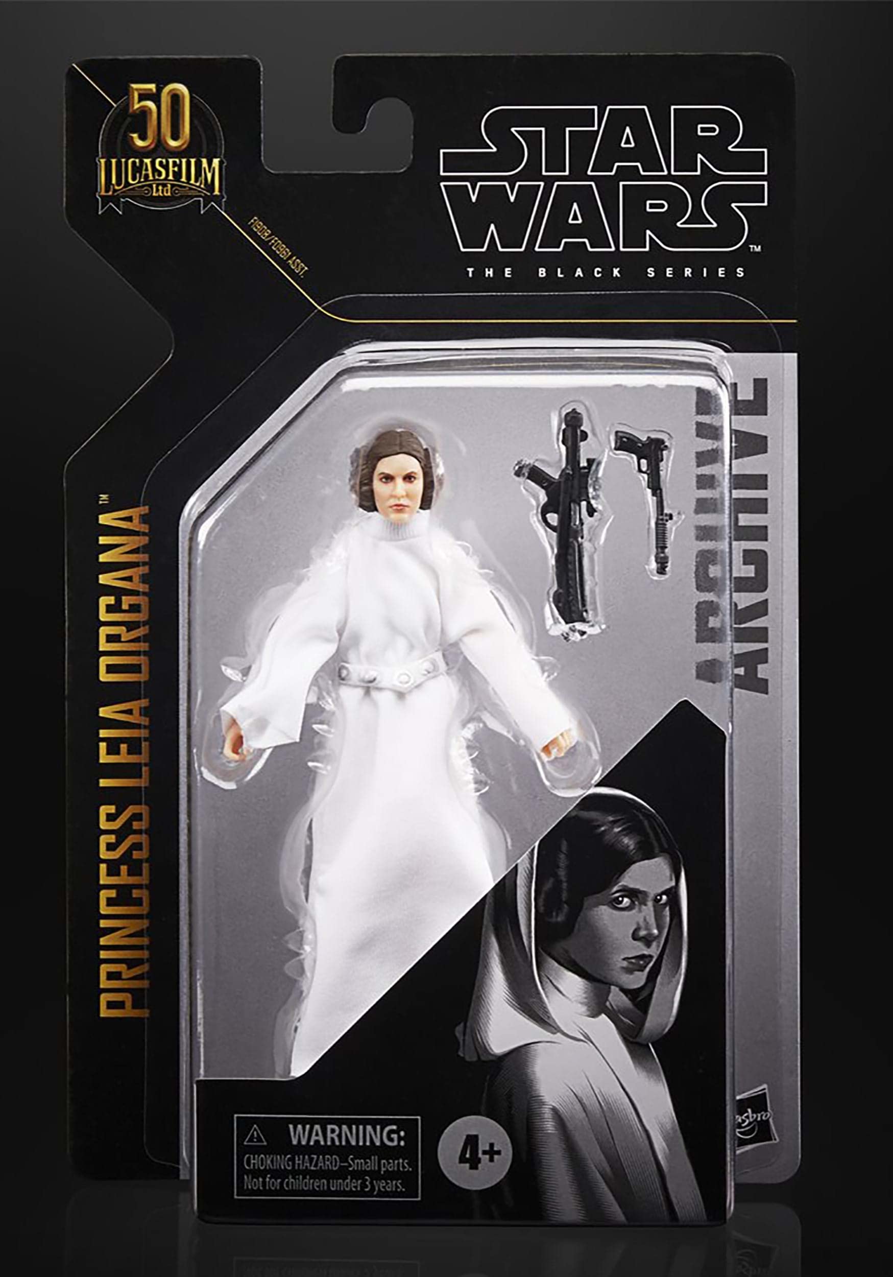 Leia Organa display-ready pose capturing iconic stance