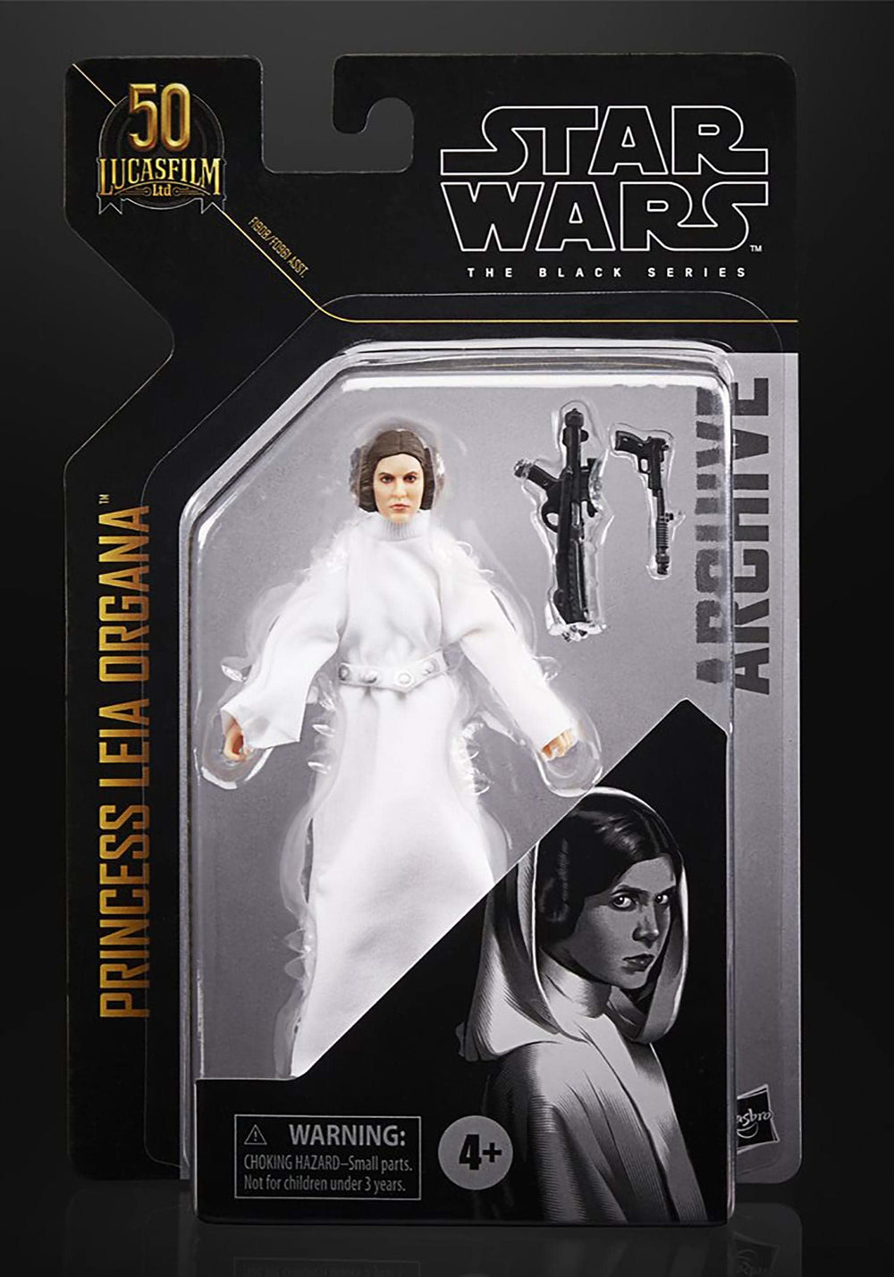 Leia Organa display-ready pose capturing iconic stance