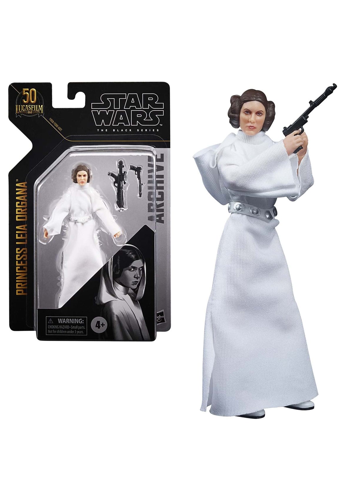Star Wars Black Series Leia Organa figure—premium deco for display