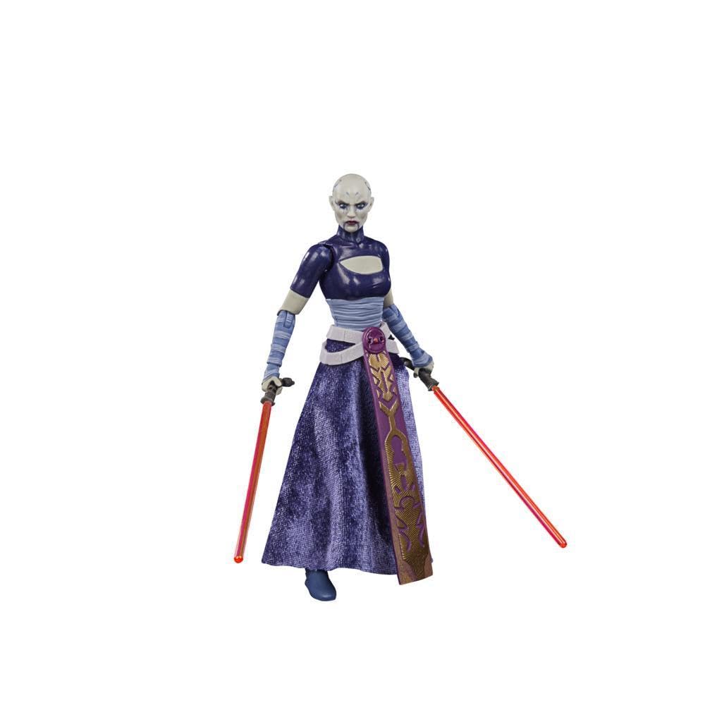STAR WARS The Black Series Asajj Ventress action figure ready for display and imaginative play