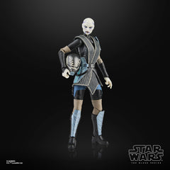 STAR WARS The Black Series Asajj Ventress back view showcases deco and scale.