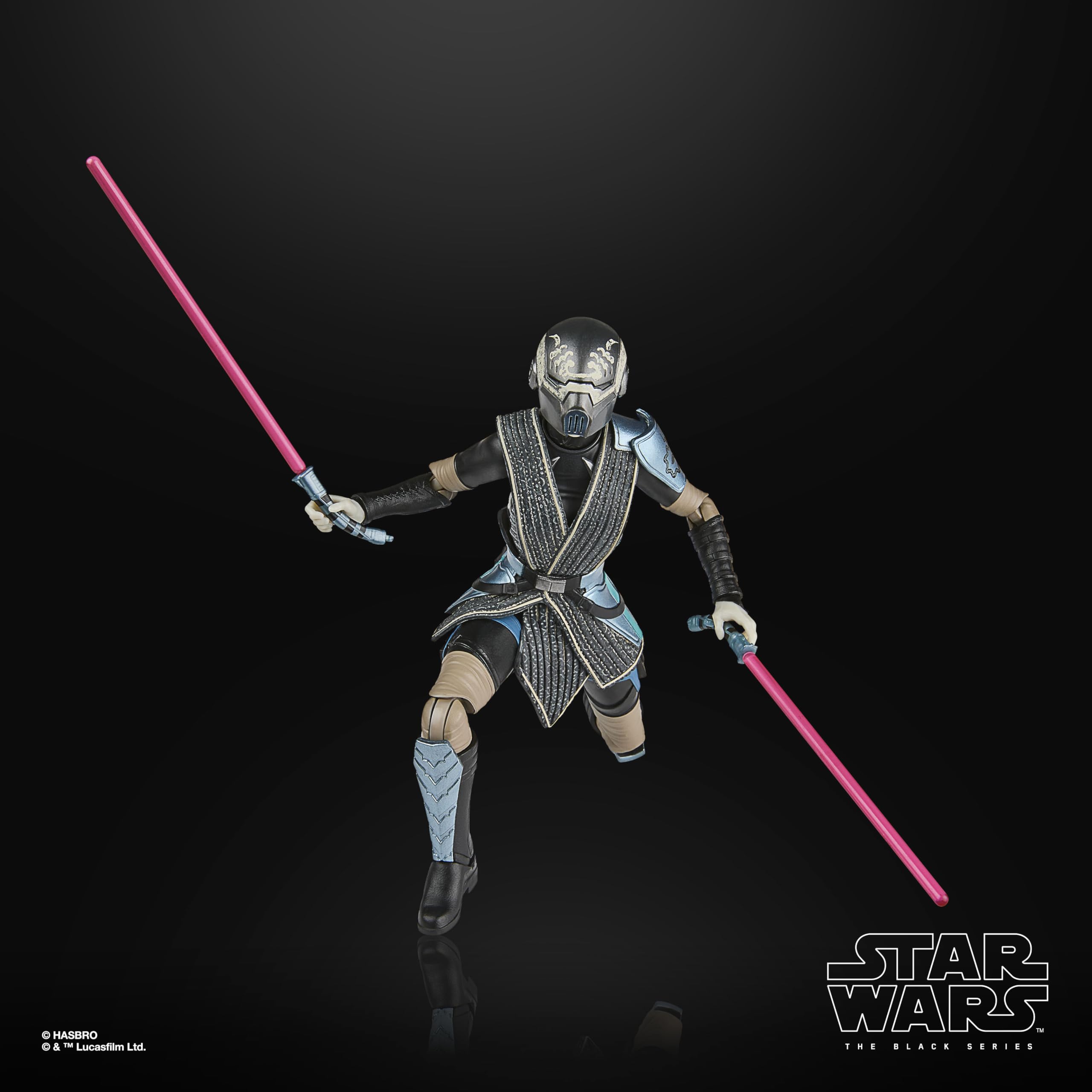STAR WARS The Black Series Asajj Ventress detailed deco captures character likeness.