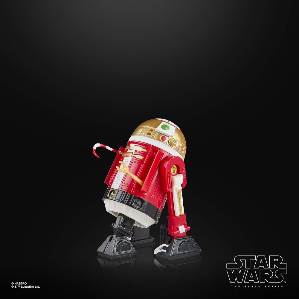 Star Wars The Black Series Astromech Droid Holiday Edition flame FX for dramatic effect.