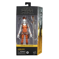 STAR WARS The Black Series Aurra Sing 6-inch figure with premium deco for display