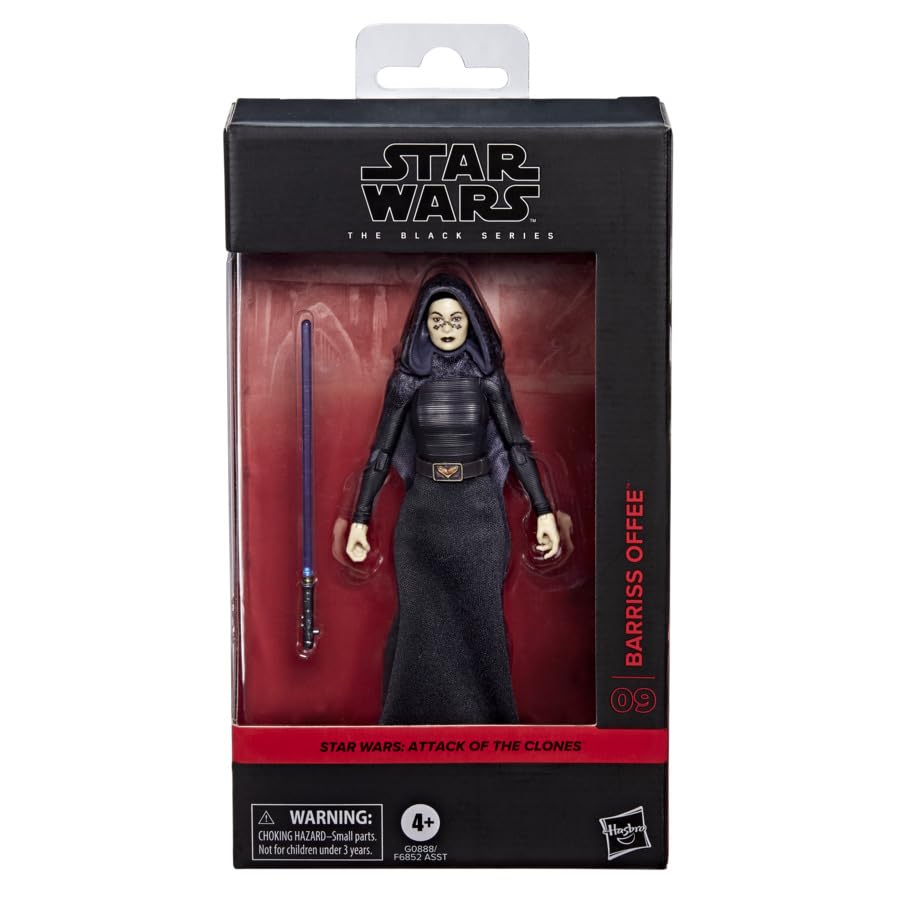 Barriss Offee articulation points enable dynamic posing on shelf