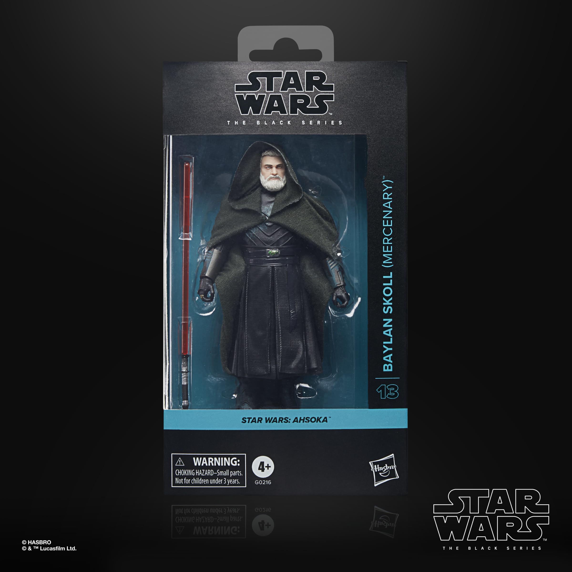 Baylan Skoll lightsaber accessory for The Black Series figure enhances play and display.
